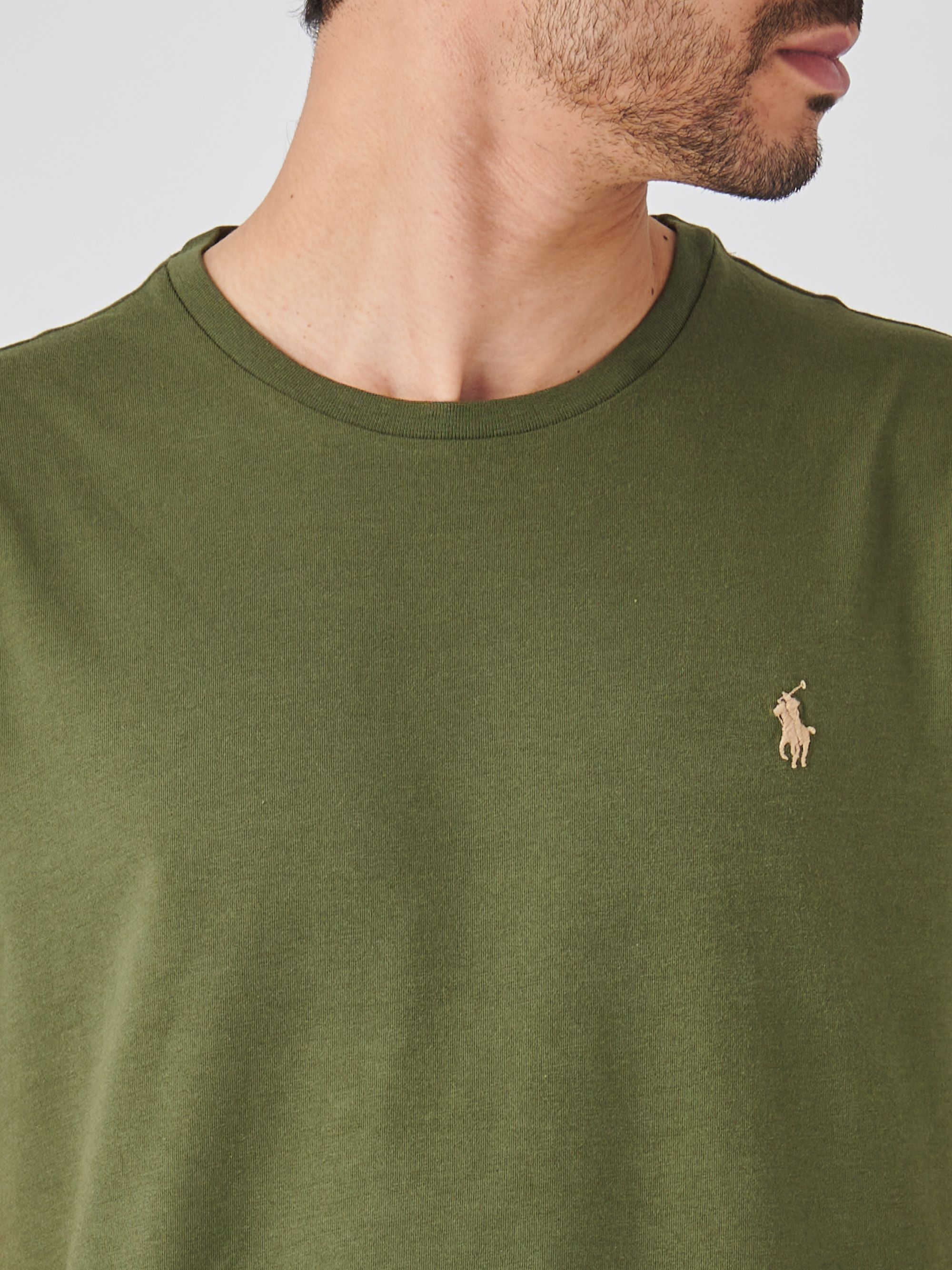 Polo Ralph Lauren Herren-T-Shirt in schmaler Passform Militär 